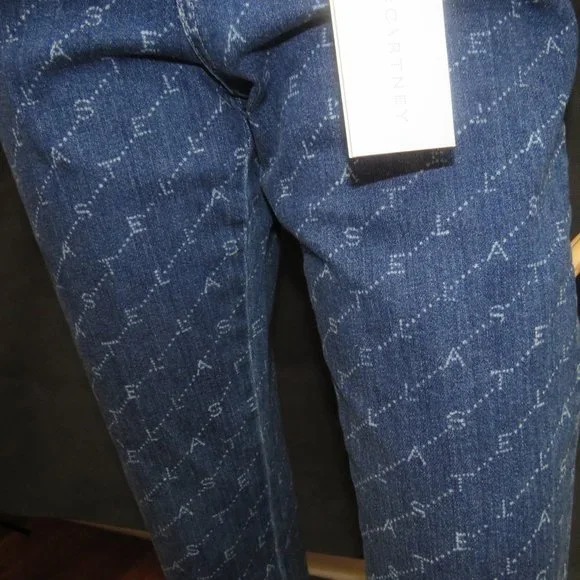 Stella McCartney Denim Skinny Jeans  with Logo. - Picture 2 of 7